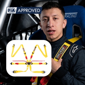 Arnés de Seguridad Deportivo SPORT PLUS 3 con Logotipo Personalizado, Homologado por la FIA, Cinturón de Seguridad de 6 Puntos de Poliéster para Automóvil, con Colores Personalizados OEM ODM - Product Image 2