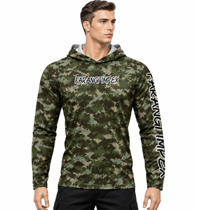 Sweat à capuche de chasse camouflage numérique Woodland Desert pour hommes, imprimé sur mesure, vêtements de chasse pour cerfs, dindes, canards et oiseaux aquatiques - Product Image 3