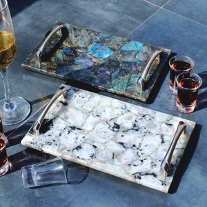 Bandeja Redonda de Mármol Natural para Decoración de Interiores, Venta Directa de Fábrica, Bandeja de Piedra de Mármol para el Hogar - Product Image 6
