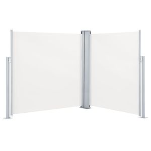 Retractable Cream Side <b>Awning</b> 55.1"x236.2"-for Outdoor Space Enhancement - Product Image 2