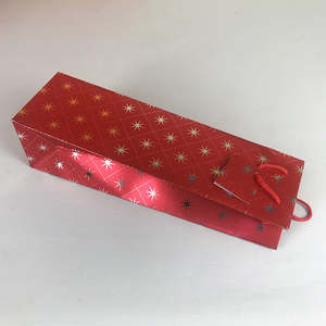 Bolsa de Papel Holográfica Personalizada con Logotipo para Botellas de Vino, Bolsa de Regalo de Lujo para una Sola Botella de Licor - Product Image 4