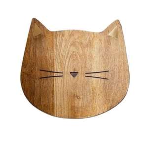 Tabla de cortar rústica de madera maciza para cortar queso y carne, tabla de picar y charcutería con acabado brillante, accesorios de cocina. - Product Image 4