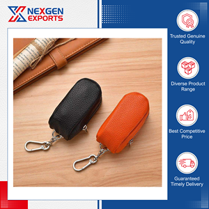 Porta Llaves de Coche de Cuero PU Hecho a Mano, Estilo Moderno y Lujoso, de Excelente Calidad, Venta Mundial, de un Proveedor Indio de Renombre - Product Image 3