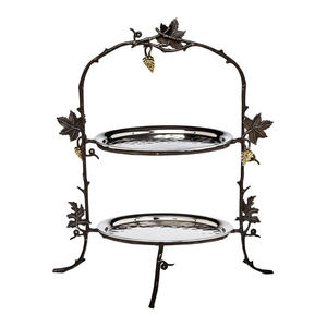 Ensemble de supports à gâteaux multicouches en bois, design unique et élégant, de qualité supérieure, réutilisables, pour la présentation de desserts à la maison et en hôtel. - Product Image 4