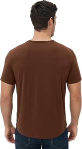 เสื้อยืดแขนยาวพิมพ์ลายสองชั้นสำหรับผู้ชาย ผ้าฝ้าย 100% ทรงปกติ คอวี เนื้อผ้าหนา แห้งเร็ว ระบายอากาศได้ดี - Product Image 2