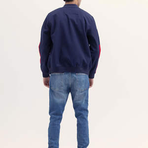 Chaqueta Bomber de Lona para Hombre, Forro Polar Cortavientos, Estilo Casual Urbano con Bolsillos Laterales, Diseño Personalizable, Larga Duración - Product Image 2