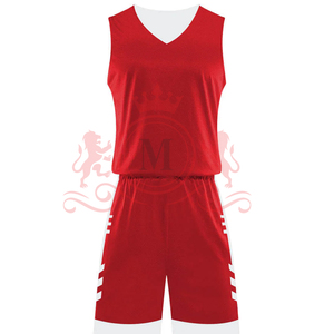 Durable <b>Athletic</b> Team Wear With Breathable Reversible Basketball Uniform Lightweight Jersey Shorts For Training - Product Image 2