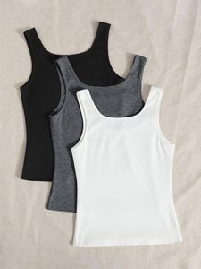 EVERGREEN Crew Neck Tank <b>Top</b> for Women Summer Streetwear Stylish Printed 100% Cotton Eco-Friendly Breathable <b>Feather</b> Knit - Product Image 2