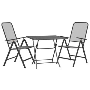 Ensemble de salle à manger de jardin anthracite - Product Image 3
