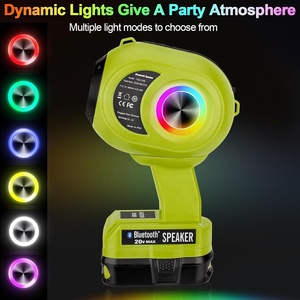 <span class=keywords><strong>Altavoz</strong></span> Bluetooth Inalámbrico para Batería Ryobi de 18v, Emparejamiento TWS, BT5.3, Entrada AUX TF USB, <span class=keywords><strong>Altavoz</strong></span> Bluetooth Portátil para Fiestas en Casa - Product Image 4