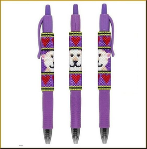 Funda de bolígrafo con cuentas de diseño único, con cuentas de colores para regalo, fundas de bolígrafo con cuentas y logotipo personalizado para regalo de profesor. - Product Image 4