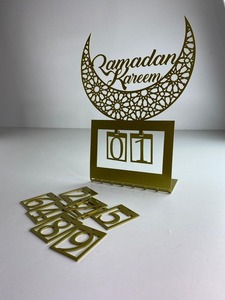 Juego de centros de mesa de metal duradero para decoración de Ramadán, reutilizables, para la temporada festiva islámica, accesorios de decoración para la mesa. - Product Image 6