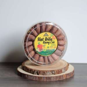 เม็ดมะม่วงหิมพานต์อบเกลือออร์แกนิคเวียดนาม พรีเมียม W180 163 กรัม ในกล่องของขวัญทรงกลม - ยี่ห้อตงฟู บินห์ปูอ็อก พร้อมรับประทาน - Product Image 5