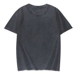 Camiseta de Alta Calidad con Lavado Ácido, 280g, para Hombre, Poliéster/Algodón, Oversize, Estilo Urbano, Personalizable, Desgastada, Vintage, Transpirable - Product Image 1