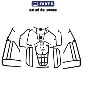 Cadre de protection et porte-bagages avant et arrière pour trottinette électrique Evo Grand - Product Image 1