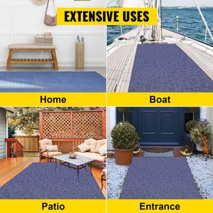 Tappeto Marino Blu Profondo 1,8 m x 8,9 m Impermeabile per Esterni, Tappeto per Spiaggia o Patio, Tappeto per Barche di Alta Qualità - Product Image 1