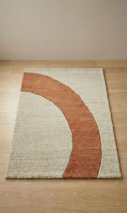 Modern <b>Abstract</b> Arch Pattern Hand Tufted Wool Anti-Slip Area Rug Soft Minimalist Carpet for Living Room Bedroom Home Decor - Product Image 5