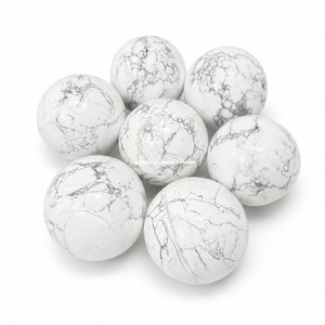 Sphère de Howlite Bleue Feng Shui Artisanale de Haute Qualité pour la Guérison, Provenant de l'Agate Muntaha - Achetez en Gros des Objets de Collection Artistiques - Product Image 1