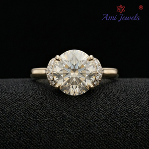 Anillo de Compromiso y Boda de Lujo en Oro Amarillo de 14K con Diamante Certificado IGI de 2.21 CT, Brillo Intenso para Aniversario, Fiestas y Uso Diario - Product Image 1