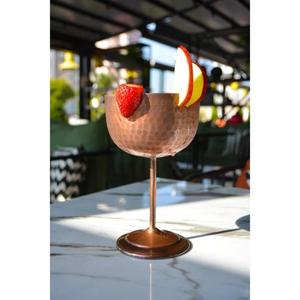 Verre à vin rétro en cuivre pur écologique, gobelet, tasse, verre à bière, verre à cocktail, bar, maison, hôtel, restaurant - Product Image 5