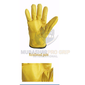 Guantes de cuero resistentes para trabajos de manipulación de materiales y actividades en el lugar de trabajo. - Product Image 2