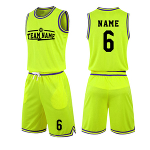 ชุดเสื้อและกางเกงบาสเก็ตบอลแบบกำหนดเอง พร้อมโลโก้ ชื่อ และหมายเลข สำหรับทีมกีฬา ลีก ทัวร์นาเมนต์ ฝึกซ้อม สถาบันฝึกสอน และการแข่งขัน - Product Image 2