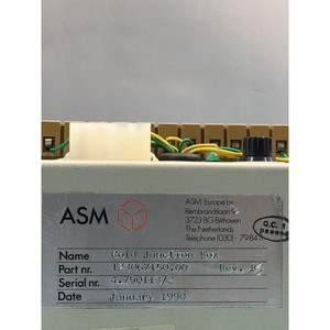 กล่องเชื่อมต่อแบบเย็น ASM 123067150.00, 123 067 - อุปกรณ์และอะไหล่เซมิคอนดักเตอร์ระดับโลกที่เชื่อถือได้ - Product Image 6