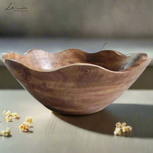 Bol en bois de manguier de qualité supérieure, fait main, plat de service naturel pour la cuisine, la salle à manger et la décoration intérieure - Product Image 5