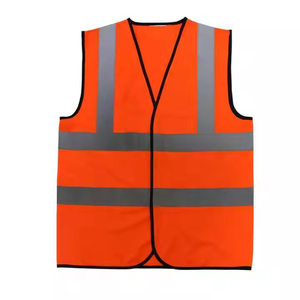 Gilet de sécurité unisexe haute visibilité ANSI Classe 2 en polyester imperméable |   Vêtements de travail réfléchissants multi-poches pour le contrôle de la circulation - Product Image 5