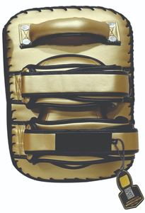 Protector de Patadas Curvo de Cuero Vacuno Tailandés de Primera Calidad, Color Negro, Diseño de Alta Gama para Boxeadores, con OEM - Product Image 2