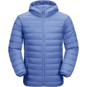 Wholesale OEM Streetwear Custom <b>Waterproof</b> Quick Dry Eco-Friendly Polyester Spring Double Puffer Pad Quilted <b>Jacket</b> With Hoodie - Product Image 5
