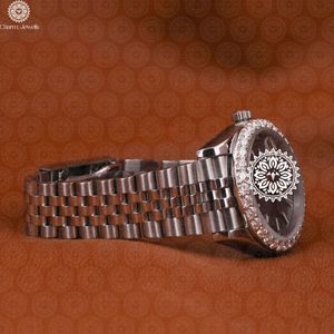 Reloj de Lujo Charm Jewels de Acero Inoxidable, Esfera de 40 mm, Movimiento Mecánico Analógico, Reloj de Moda para Hombre, Cristal, Fecha Automática, Resistente al Agua - Product Image 1