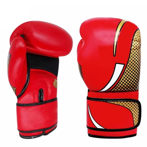 ถุงมือชกมวยหนังวัวสั่งทำพิเศษ พรีเมียม MMA ซานด้า ระดับมืออาชีพ ปิดแบบตีนตุ๊กแก แห้งเร็ว - Product Image 6