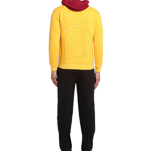 Ensembles de survêtements d'hiver pour hommes, qualité supérieure, légers, à capuche, couleur unie, 100 % coton respirant, design 2-en-1, longueur intégrale, vente en gros - Product Image 4