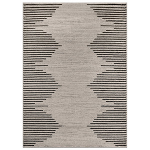Tapis commercial de haute qualité, nouveau design moderne Tri-Duo, durable, en soie/laine, tufté à la main, à poils moyens, bouclés, résistant aux taches - Product Image 1