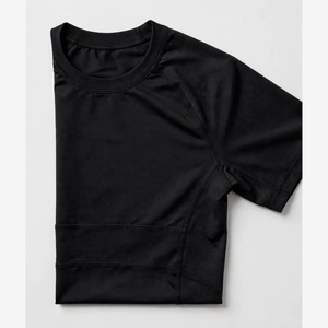 Camiseta Deportiva de Compresión para Hombre, Estilo Casual Elegante, para Gimnasio, Deportes al Aire Libre, Poliéster/Algodón, Cuello en V, Manga Corta, Verano, 180g - Product Image 4