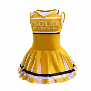 Tenue de sport Solid Trader Active Wear, matière flexible, doublure douce, ceinture confortable, kit sportif, uniforme de cheerleading - Product Image 3