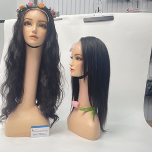 Perruques très demandées, noires, lisses, avec dentelle transparente HD, perruques en cheveux humains avec dentelle frontale, extensions de cheveux humains vietnamiens - Product Image 2