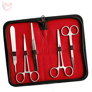 Kit de pratique pour étudiants en médecine, 9 pièces, ensemble de sutures en acier inoxydable pour interventions chirurgicales mineures, classe I, services OEM - Product Image 6