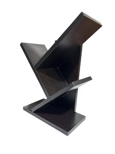 Black Wooden <b>Book</b> Display Rack <b>Standing</b> Bookshelf Decorative Storage <b>Holder</b> for Living Room Bedroom School - Product Image 3