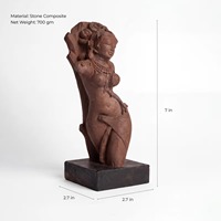 Statue de Salabhanjika fabriquée à la main |   Figurine architecturale inspirée des temples |   Héritage indien classique de qualité supérieure