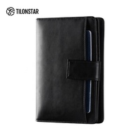 Dompet Kartu Perjalanan Portabel TILONSTAR TPW118 Kulit Mikrofiber Imitasi Crazy Horse RFID Dompet Mewah Tempat Paspor