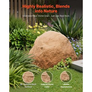 Copertura Leggera e Resistente alle Intemperie in Finta Roccia per Serbatoi Esterni, Texture Naturale Realistica, Copertura Artificiale per Pozzo - Product Image 2