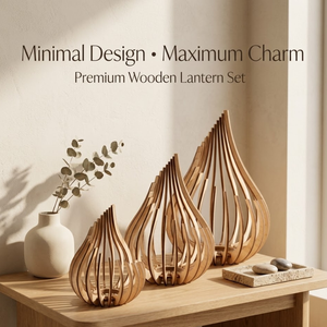 Lanternes en bois de bouleau naturel, style bohème, découpées au laser, décor d'ombre, centre de table, porte-bougie en bois pour la maison, les mariages et la décoration de cadeaux - Product Image 4