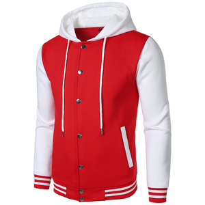 Veste de baseball varsity en coton tricoté pour garçons et filles, uniforme scolaire pour étudiants universitaires et lycéens, sweats à capuche et vestes - Product Image 1