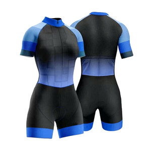Nuevo Traje de Ciclismo OEM de Manga Corta de Secado Rápido, Ropa de Ciclismo Transpirable, Traje de Triatlón, Traje de Ciclismo para Mujer - Product Image 3