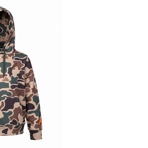 Nouvel Arrivage – Sweat à Capuche Unisexe Coupe-Vent Zippé en Polaire 100% Coton 370 GSM, Coupe Personnalisée, Motif Camouflage, Fourniture Directe Usine - Product Image 2
