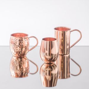 Juego de tazas de cobre martillado Valley Hideaway, tazas reutilizables para bebidas, tazas premium para servir bebidas, acabado duradero - Product Image 1