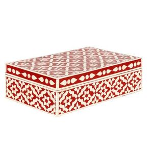 Boîte de rangement en MDF avec incrustation en résine, style artisanal, boîte de rangement décorative avec incrustation en résine, boîte à bijoux en résine, prix de vente directe - Product Image 1