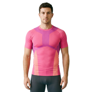 Men's Short Sleeve Custom Compression <b>Shirt</b> Geometric Quick Dry Sporty Fit O-Neck <b>Polyester</b> <b>T</b>-<b>Shirt</b> - Product Image 1